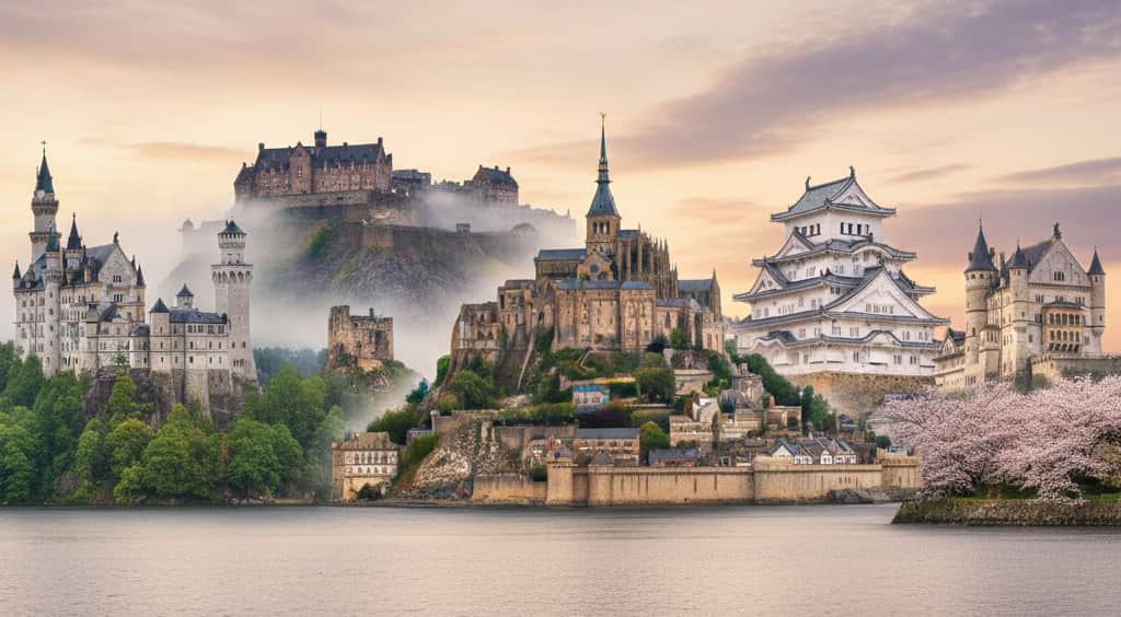 Historic castles background