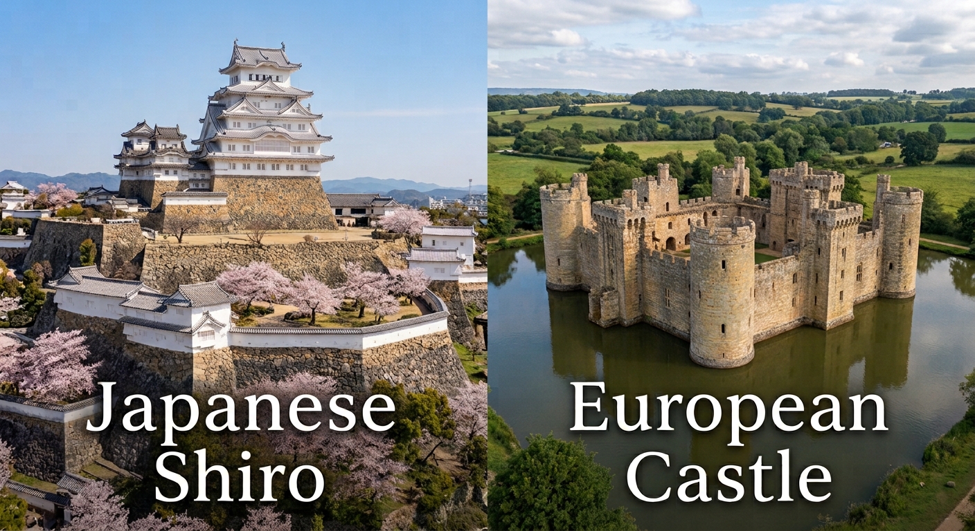Samurai strongholds: how Japanese shiro differ from European castles
