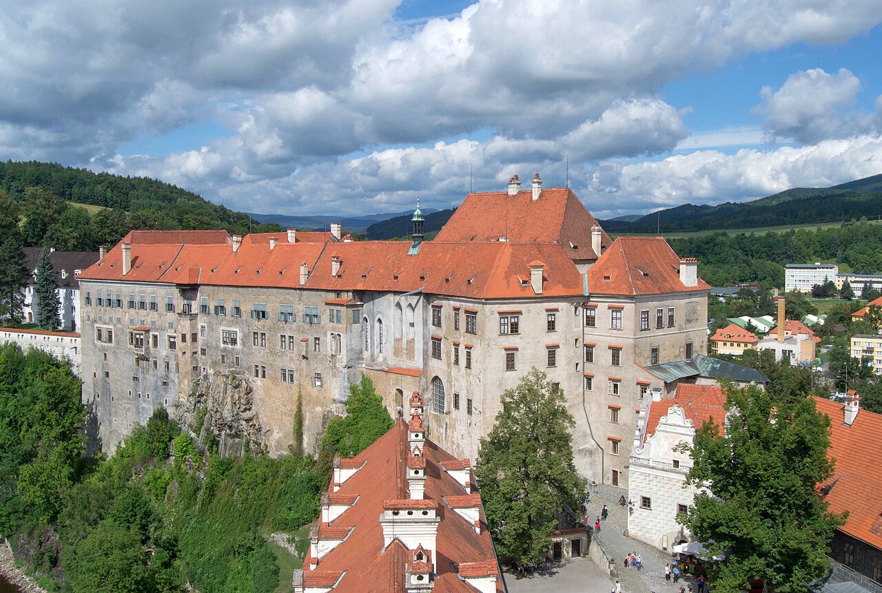 The Bear Moat at Český Krumlov Castle — Czechia castle