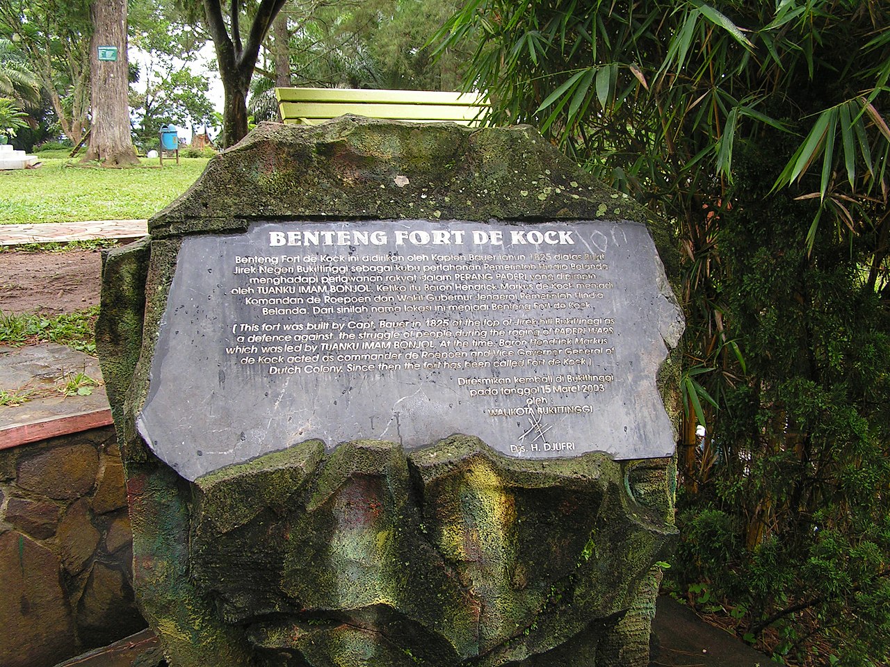 Fort de Kock — Indonesia castle