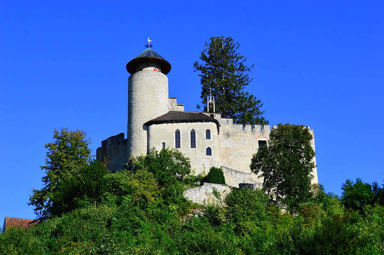 Hermitage with Birseck Castle ruins — Switzerland castle