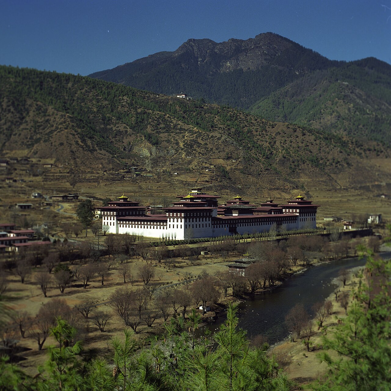Tashichho Dzong — Bhutan castle