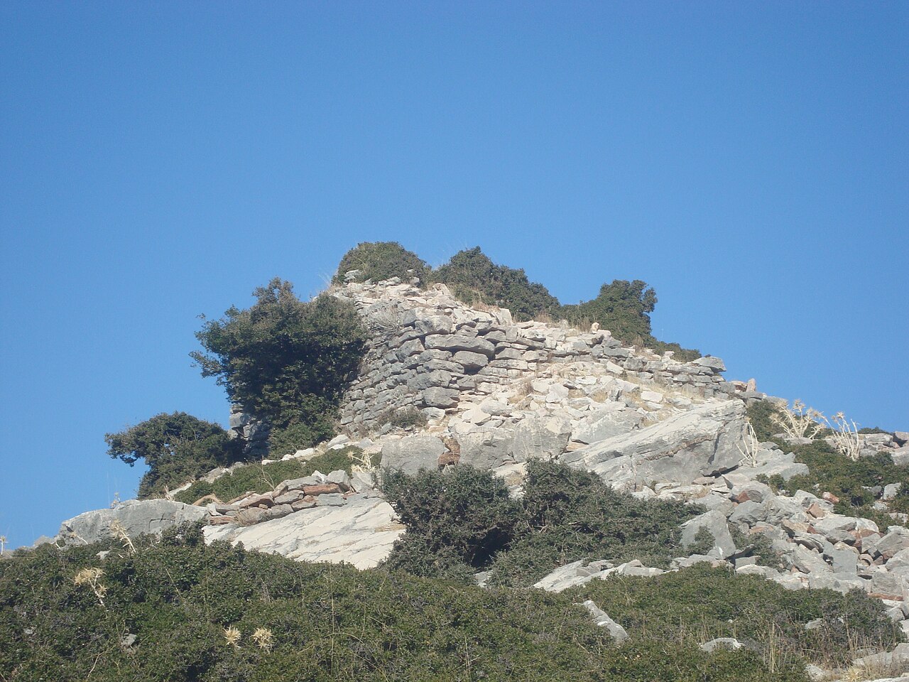 Sidirokastro in Achaea — Greece castle