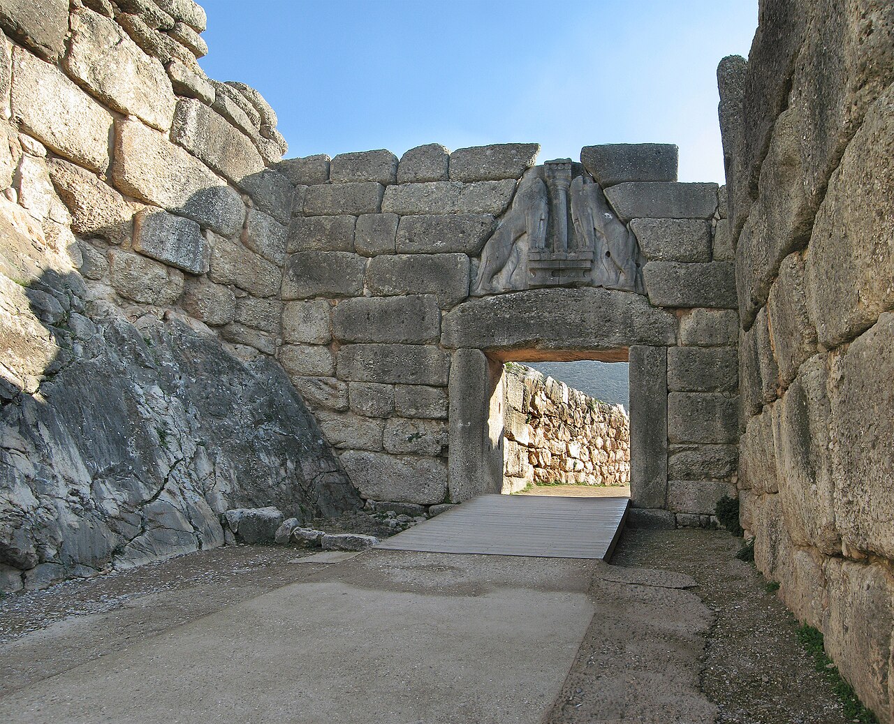 Lion Gate — Greece castle